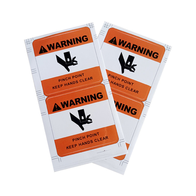 लेबल विनाइल चिपकने वाला स्टिकर सुरक्षा चेतावनी खतरे वोल्टेज चेतावनी बाहर रखें